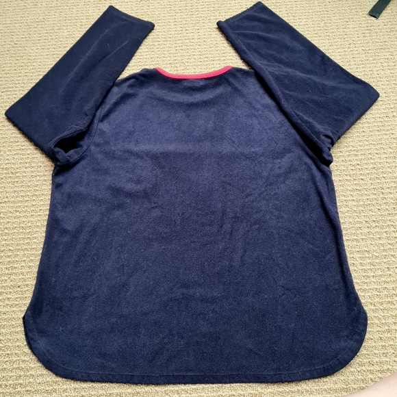 Ralph Ralph Lauren Navy Light Weight Fleece Lounge Top Navy M - Picture 7 of 12